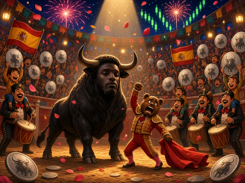 Bullring triumph over the bear matador